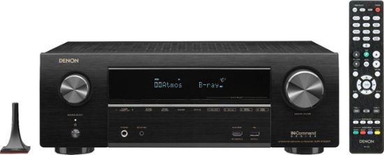 Denon (AVR-X1600H) 7.2 Channel 4K UHD AV Receiver, Supports Dolby Atmos, DTS:X & DTS Virtual:X, Amazon Alexa Compatible -$649*